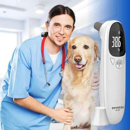 Pet Thermometer for Dogs & Cats – Non-Contact Infrared Ear Thermometer for Fast Temperature Checks