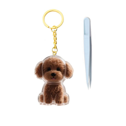 Dog Hair Keepsake Keychain – Pet Memorial Keepsake for Dog Owners