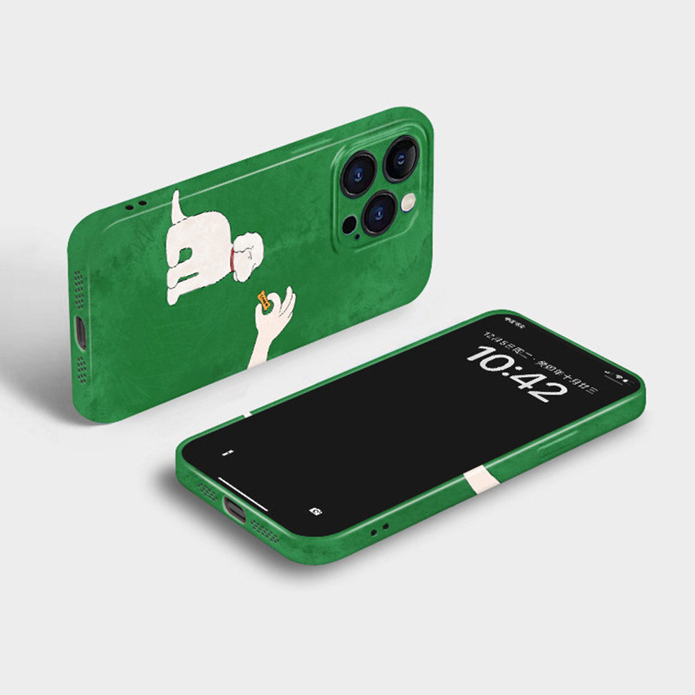 Cute Dog Phone Case for iPhone – Slim Frosted Hard Shell