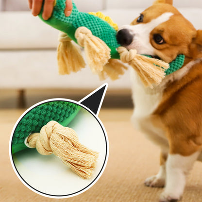 Rope Dog Toys for Aggressive Chewers, Indestructible Dog Squeaky Toys to Keep Them Busy