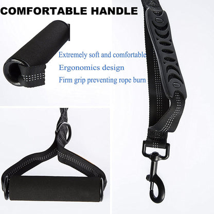 Strong Bungee Shock Absorbing Dog Leash  for Small Medium and Large Dogs Training and Walking