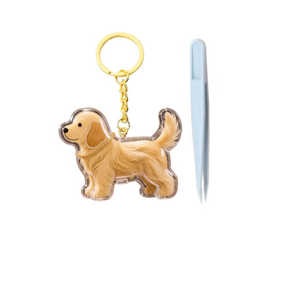 Dog Hair Keepsake Keychain – Pet Memorial Keepsake for Dog Owners