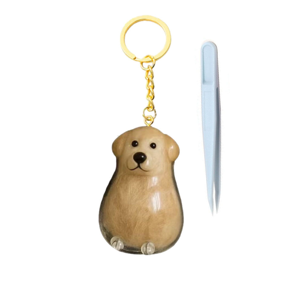 Dog Hair Keepsake Keychain – Pet Memorial Keepsake for Dog Owners
