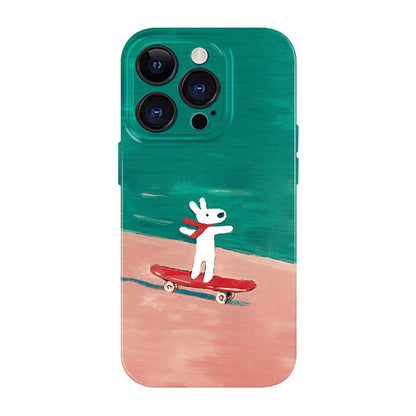 Cute Dog Phone Case for iPhone – Slim Frosted Hard Shell