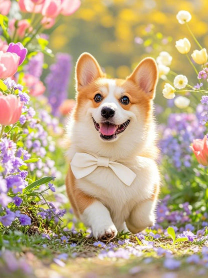Dog Diamond Painting Kit, 30 × 40 cm