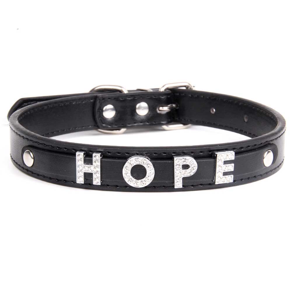 Personalized Bling Dog Collar with Custom Name & Rhinestones– PU Leather Adjustable Collar