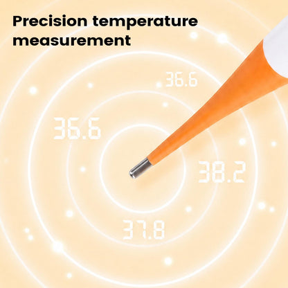 Pet Digital Thermometer for Dogs & Cats – Fast 60-Second Reading, Flexible Soft Tip, Large LCD Display, Waterproof Design