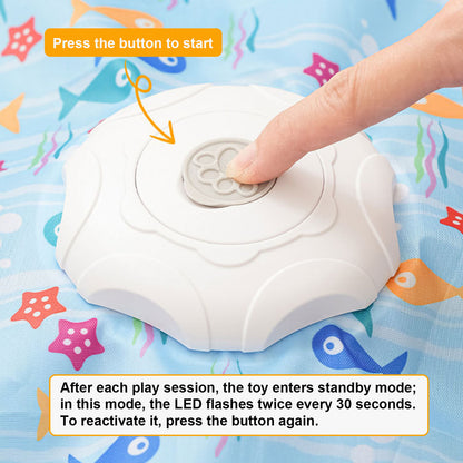 Interactive Cat Toy for Indoor Cats – Automatic Hide and Seek Cat Toy with Moving Feather