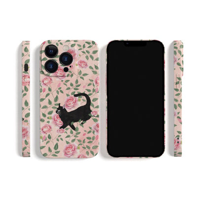 Cute Cat Phone Case for iPhone – Slim Frosted Hard Shell