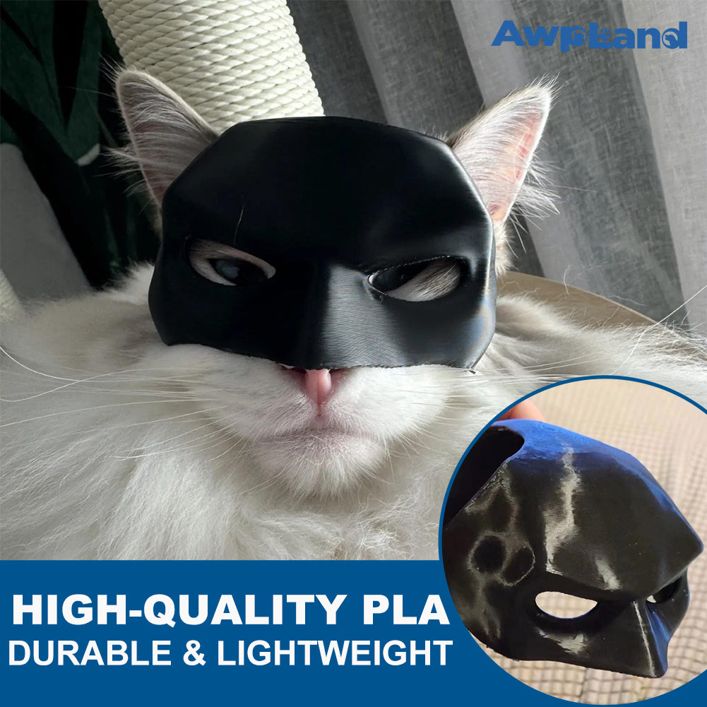 Black Bat Mask Cat Cosplay Apparel for Small Medium Large Cat