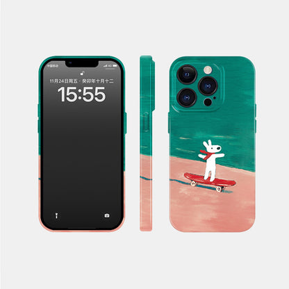 Cute Dog Phone Case for iPhone – Slim Frosted Hard Shell