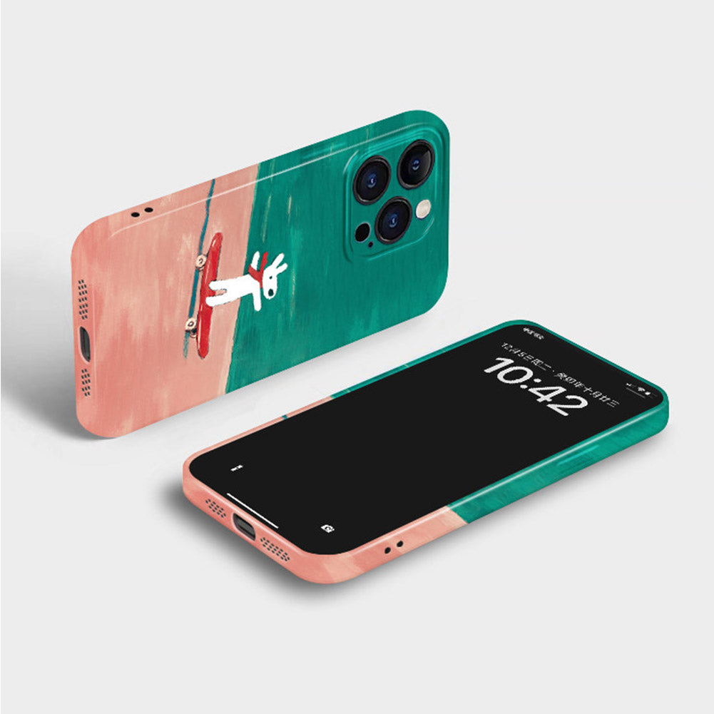 Cute Dog Phone Case for iPhone – Slim Frosted Hard Shell