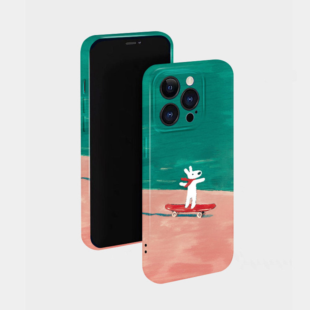 Cute Dog Phone Case for iPhone – Slim Frosted Hard Shell