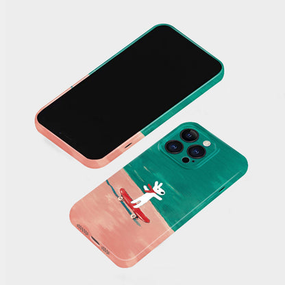 Cute Dog Phone Case for iPhone – Slim Frosted Hard Shell