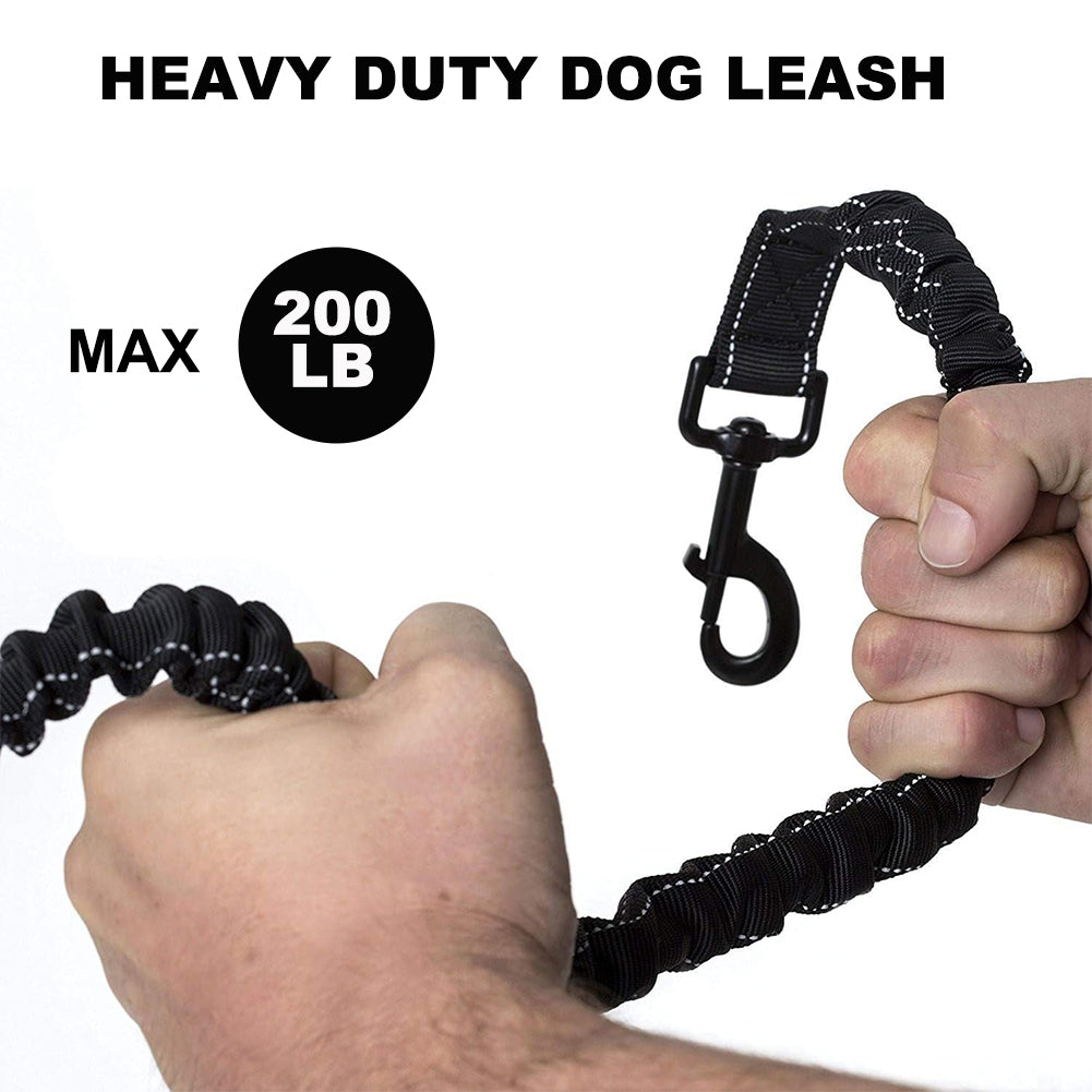 Strong Bungee Shock Absorbing Dog Leash  for Small Medium and Large Dogs Training and Walking