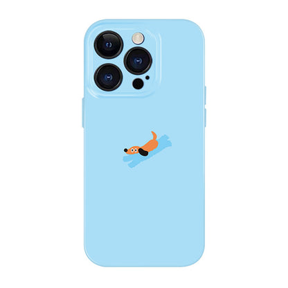 Cute Dog Phone Case for iPhone – Slim Frosted Hard Shell