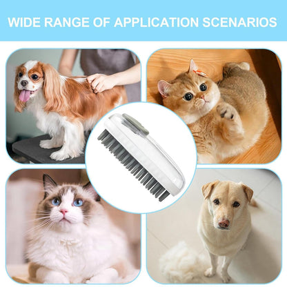 Awpland Soft Dog Bath Brush with Shampoo Dispenser for Bathing and Shedding