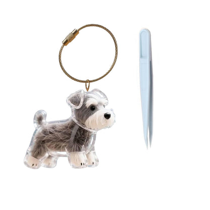 Portable Dog Hairs Storage Bottle with Chain, Memorial Dog Hair Keepsake for Paw Parents