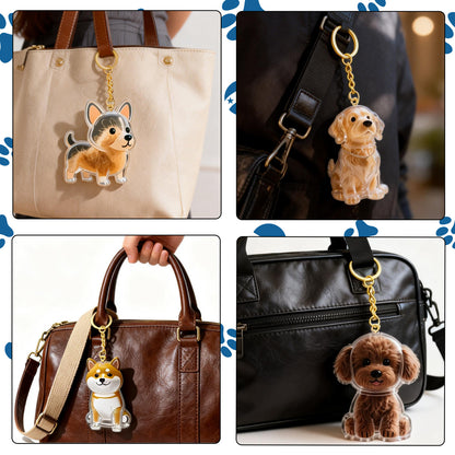 Dog Hair Keepsake Keychain – Pet Memorial Keepsake for Dog Owners