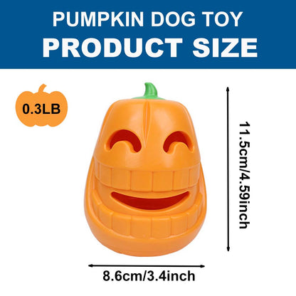 Pumpkin Dog Puzzle Toys with Treat Dispenser for Small Medium and Large Dogs IQ Training and Playing