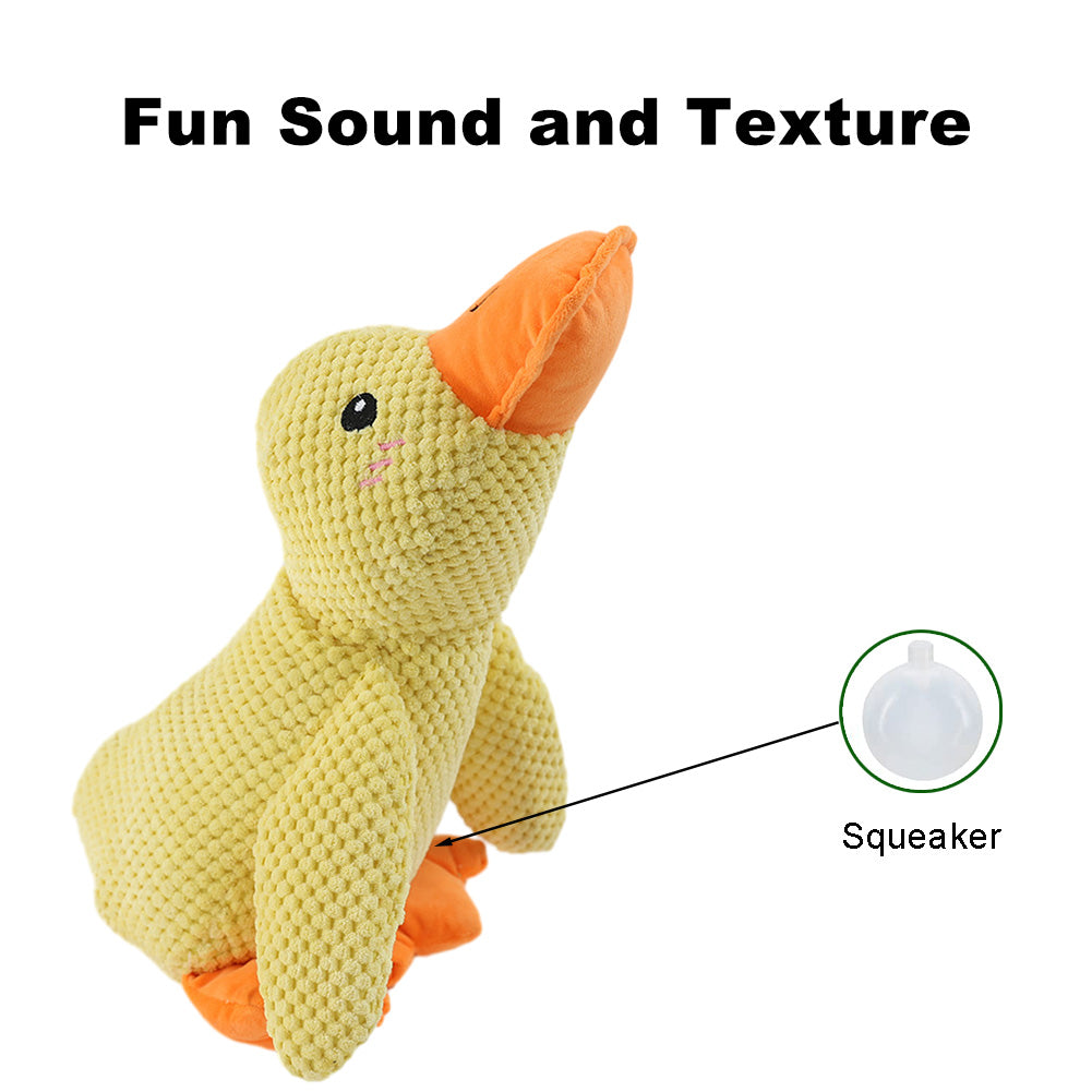 Cute Duck Plush Squeaky Dog Toys for Small, Medium and Large Dogs