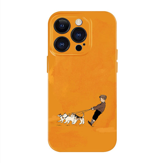 Cute Dog Phone Case for iPhone – Slim Frosted Hard Shell
