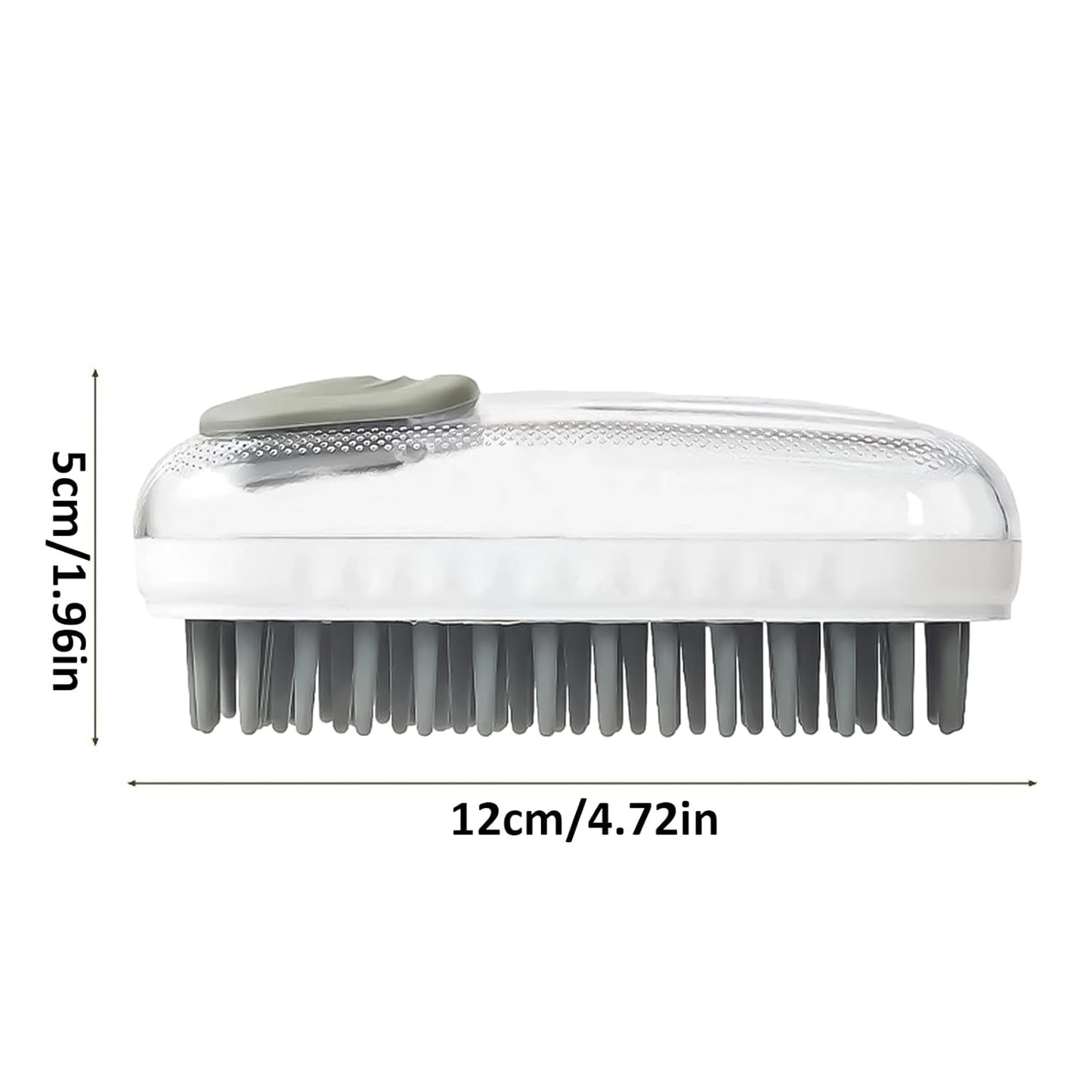 Awpland Soft Dog Bath Brush with Shampoo Dispenser for Bathing and Shedding