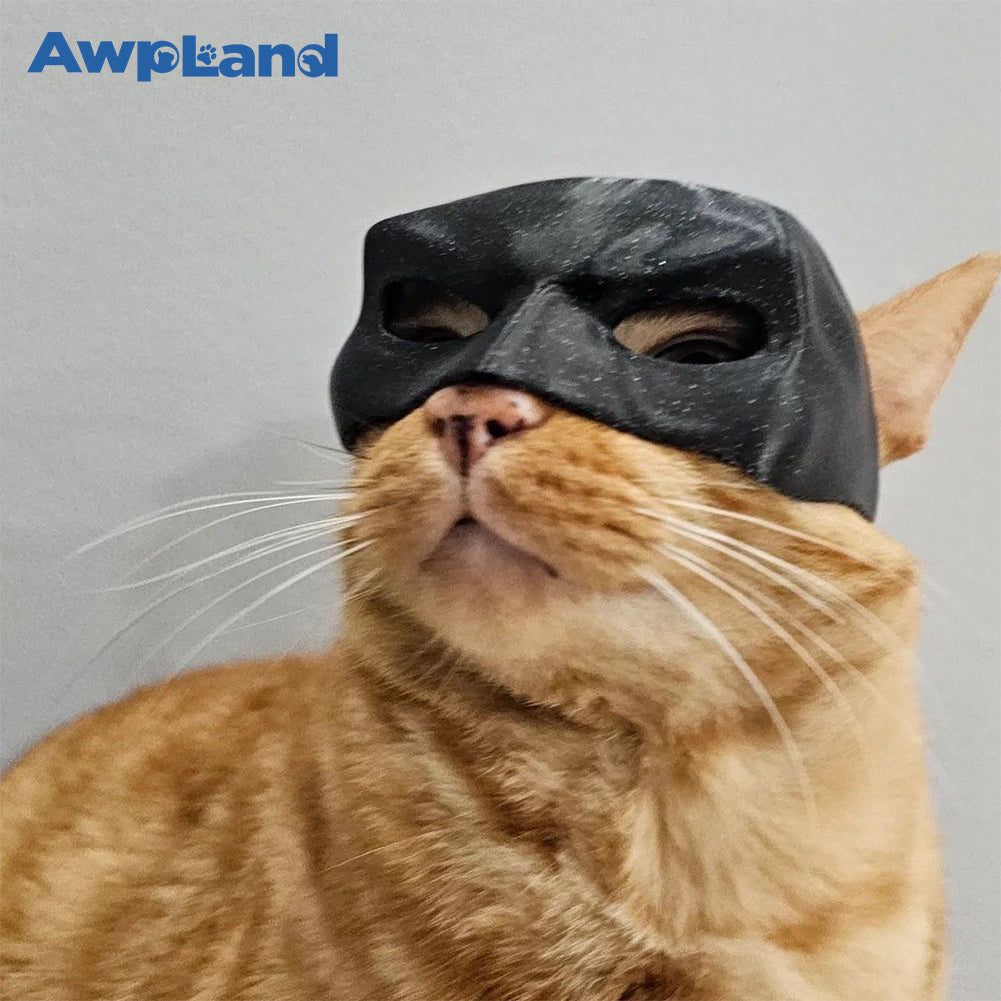 Black Bat Mask Cat Cosplay Apparel for Small Medium Large Cat