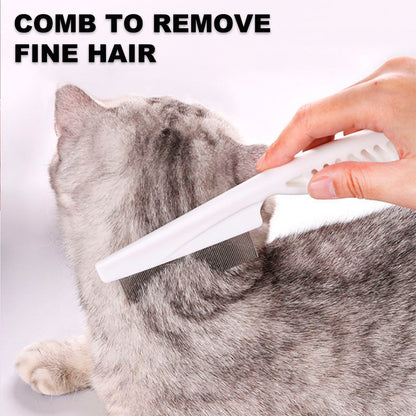 Dog Flea Comb with Fine Tooth for Gently Removes Crust, Mucus, and Tear Stains