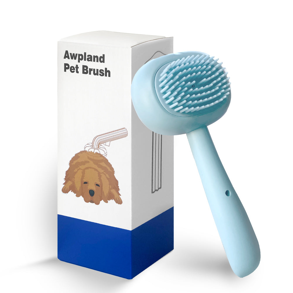 Pet Shampoo Dispenser Brush Dog Shower Brush for Bathing