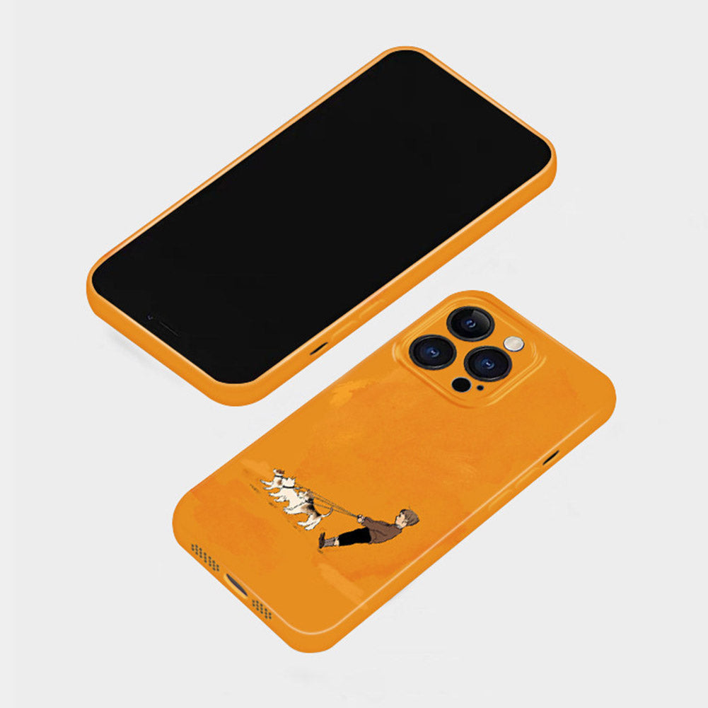 Cute Dog Phone Case for iPhone – Slim Frosted Hard Shell