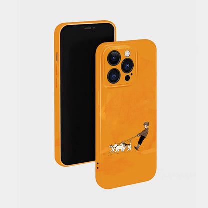 Cute Dog Phone Case for iPhone – Slim Frosted Hard Shell
