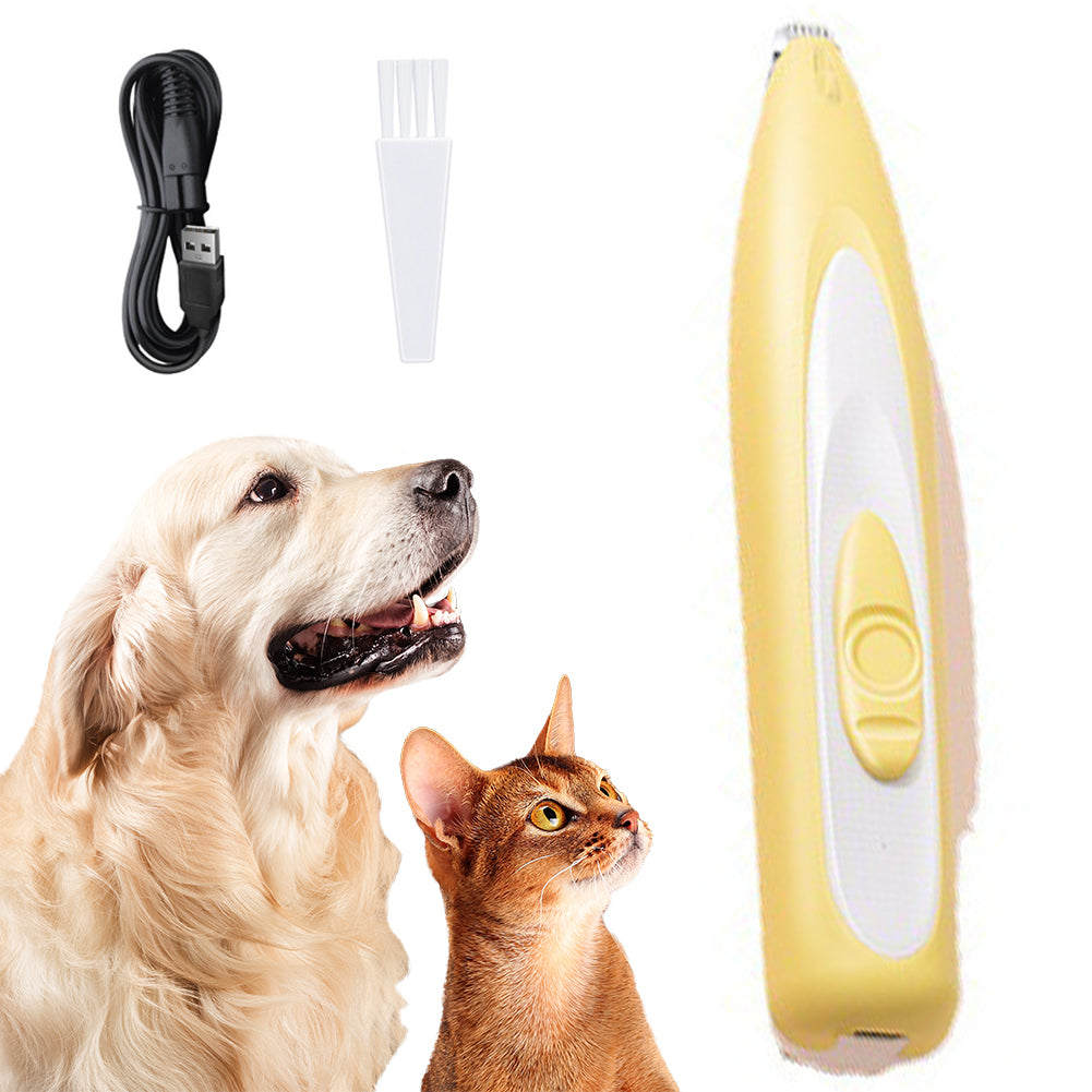 Cat Paw Trimmer with LED Light, 35DB Low Noise Cordless Cat Paw Trimmer for Puppy Kitten Small Pet