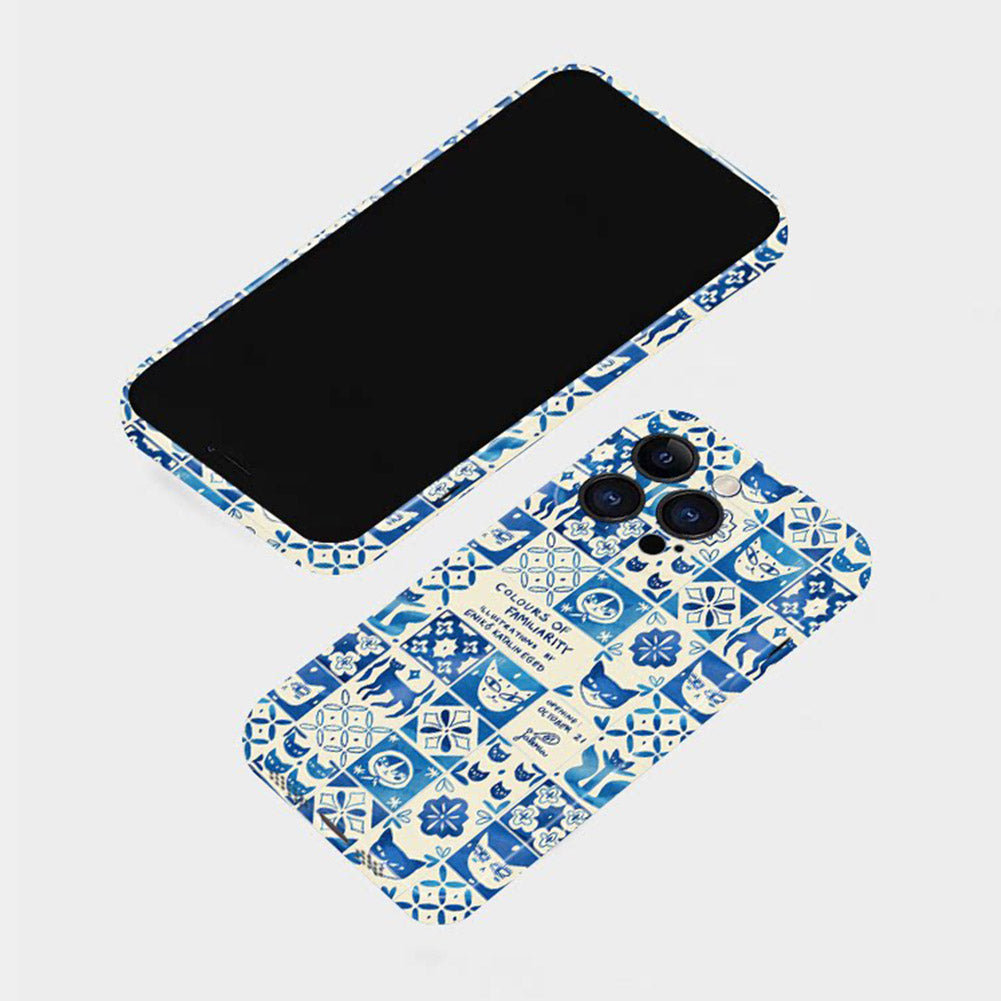 Cute Cat Phone Case for iPhone – Slim Frosted Hard Shell