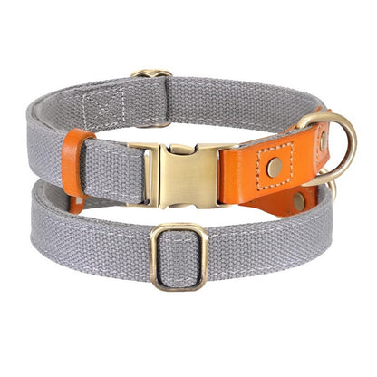 Personalized Dog Collars, Tactical Dog Collar Adjustable Nylon Dog Collar Heavy Duty Metal Buckle for Dog Training and Walking