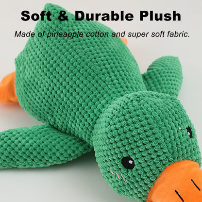 Cute Duck Plush Squeaky Dog Toys for Small, Medium and Large Dogs