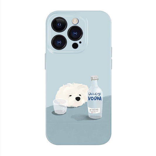 Cute Dog Phone Case for iPhone – Slim Frosted Hard Shell