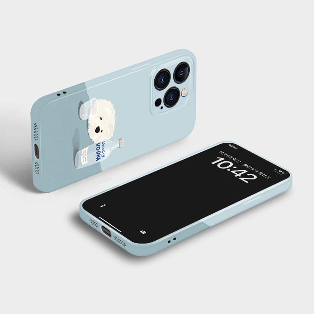 Cute Dog Phone Case for iPhone – Slim Frosted Hard Shell
