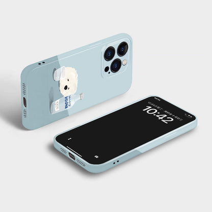 Cute Dog Phone Case for iPhone – Slim Frosted Hard Shell