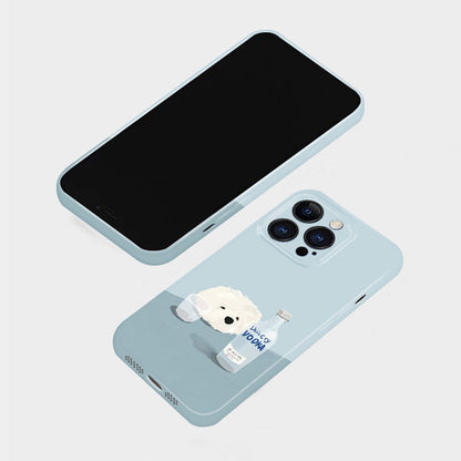 Cute Dog Phone Case for iPhone – Slim Frosted Hard Shell