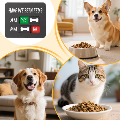 Dog Feeding Reminder Sign with Magnet
