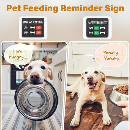 Dog Feeding Reminder Sign with Magnet