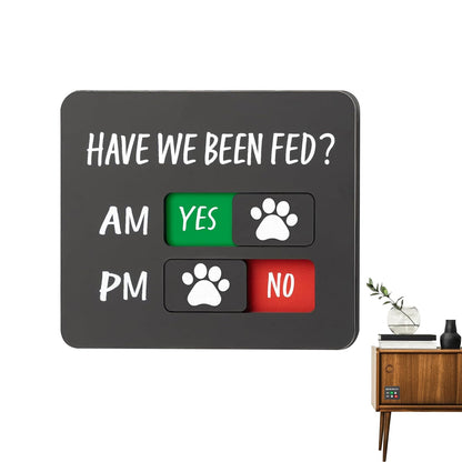 Dog Feeding Reminder Sign with Magnet