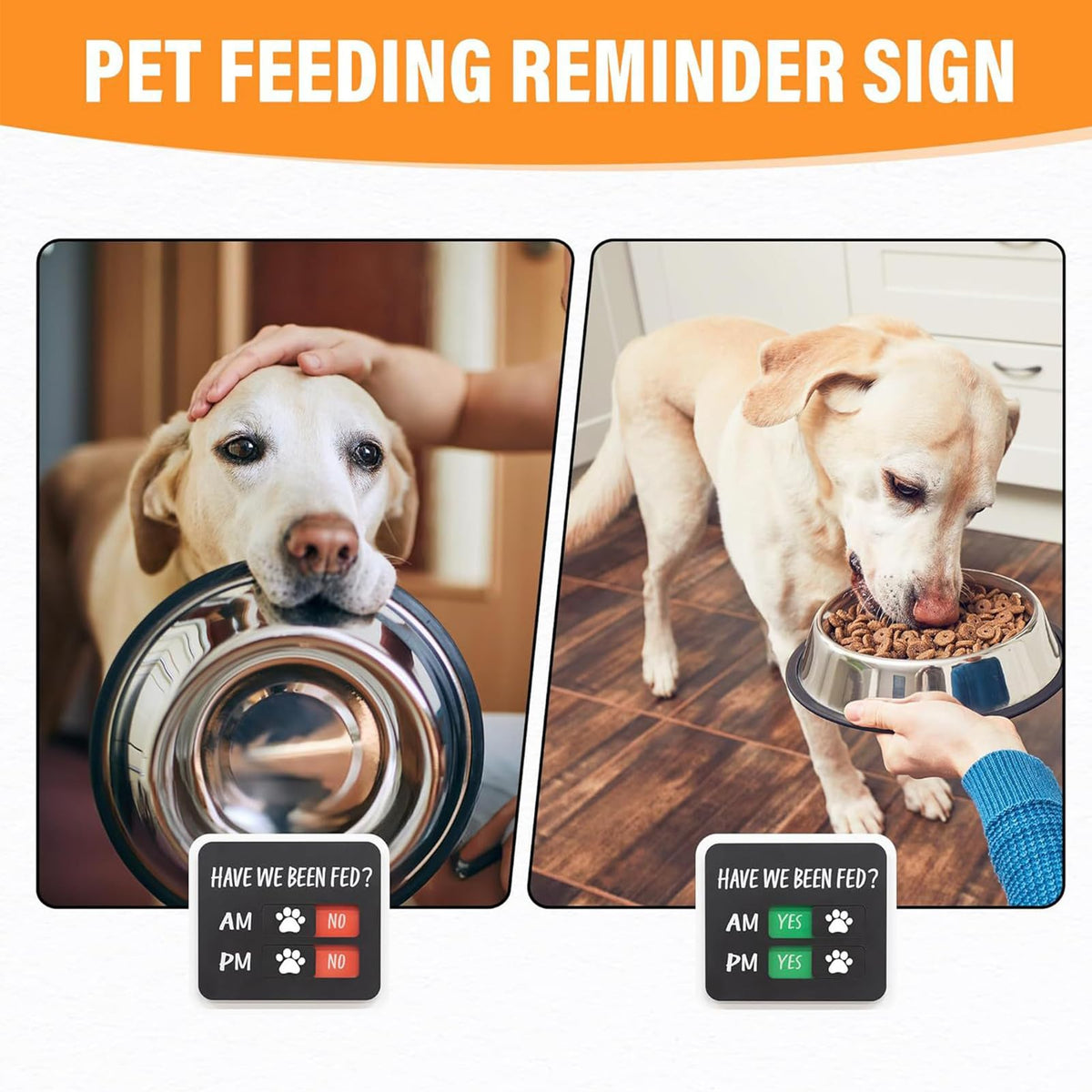 Dog Feeding Reminder Sign with Magnet
