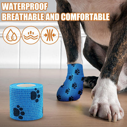 6 Rolls Self-Adhesive Pet Wrap Bandage – 2 Inch x 5 Yard