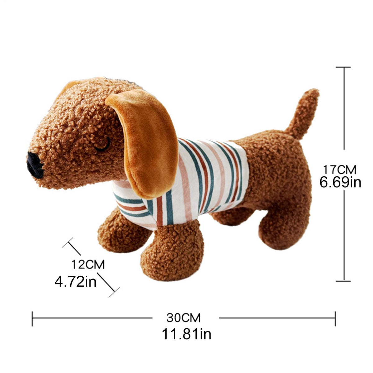 Dachshund Plush Squeaky Dog Toy