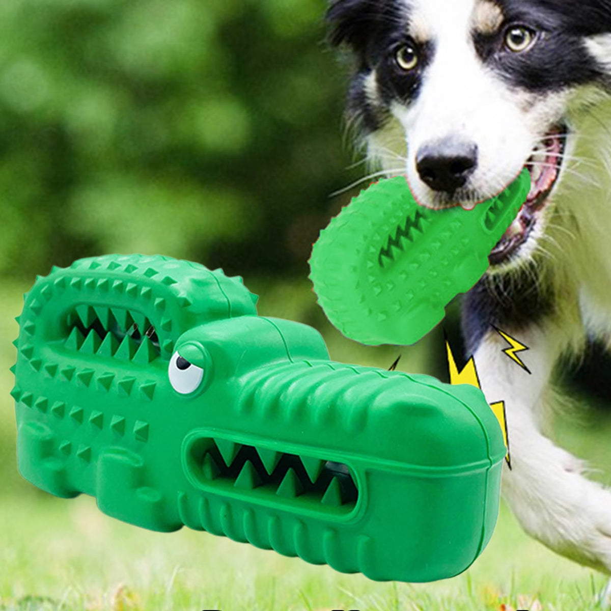 Rubber Alligator Dog Chew Toy