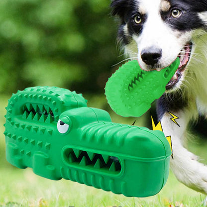 Rubber Alligator Dog Chew Toy