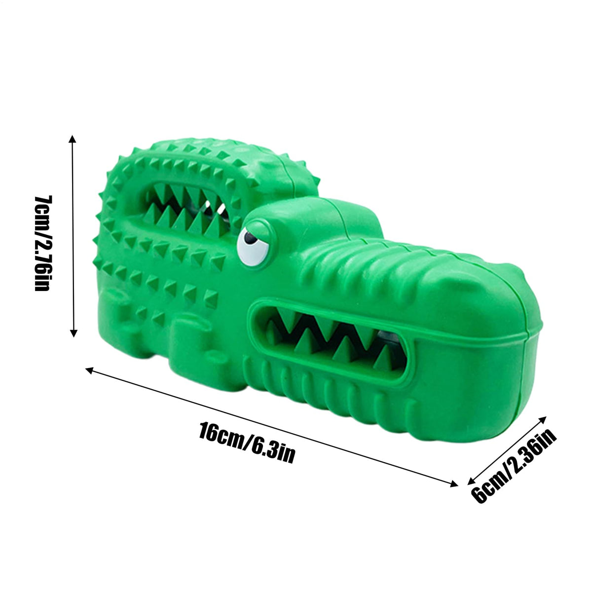 Rubber Alligator Dog Chew Toy
