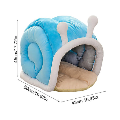 Snail Shaped Pet Bed for Cats and Small Dogs